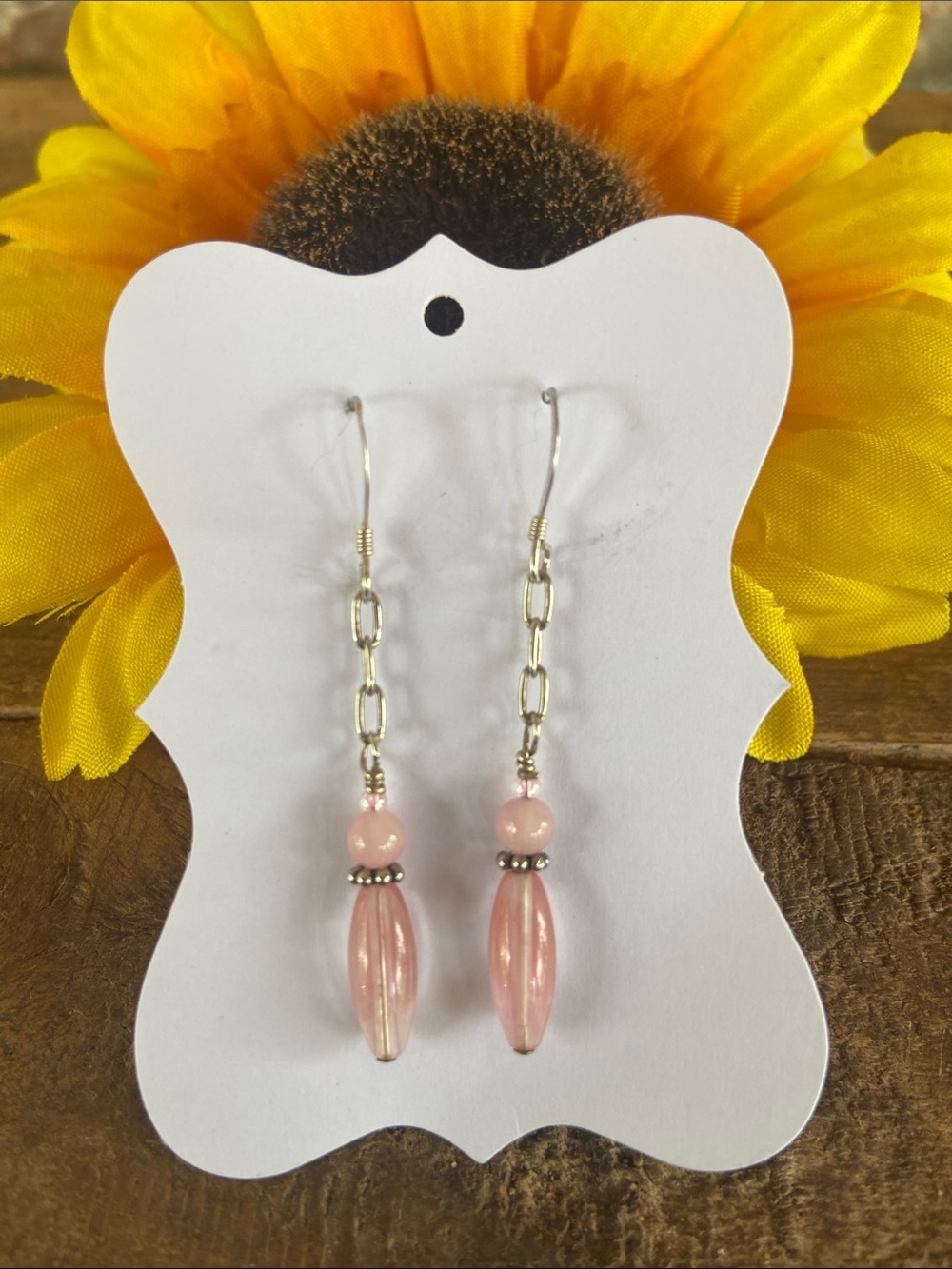 Sterling Silver Rose Quartz Earrings